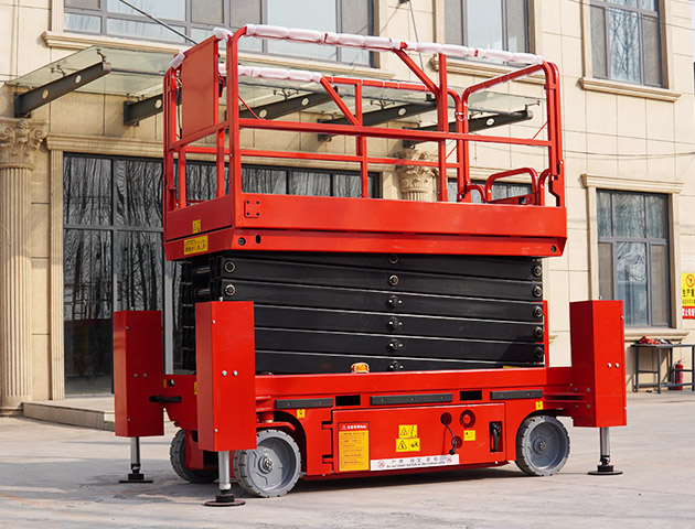 HT-GTJZ Wheeled Plataforma de tijera autopropulsada, vista 4